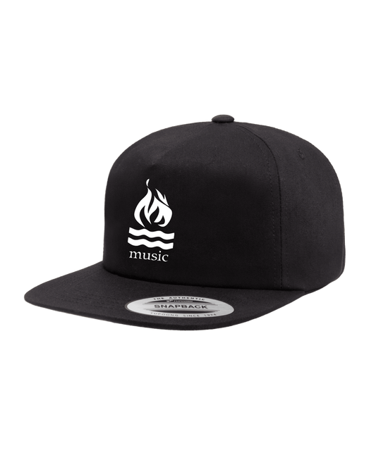 Traditional Snapback Hat (Black)