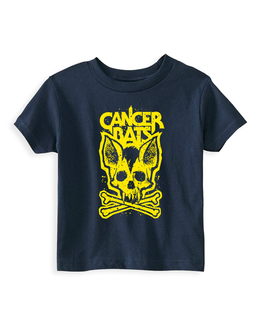 Cancer Bats Bat Skull & Crossbones Toddler Tee