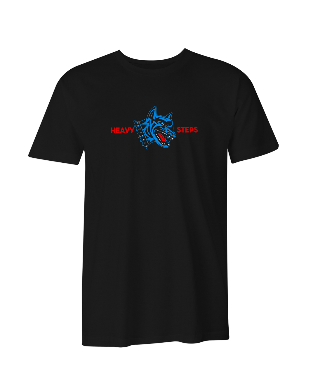 Heavy Steps Dog T-Shirt (Black)