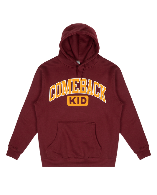 Varsity Pullover Hoodie (Burgundy)