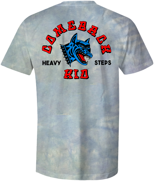 Heavy Steps Tie-Dye T-Shirt (Blue)