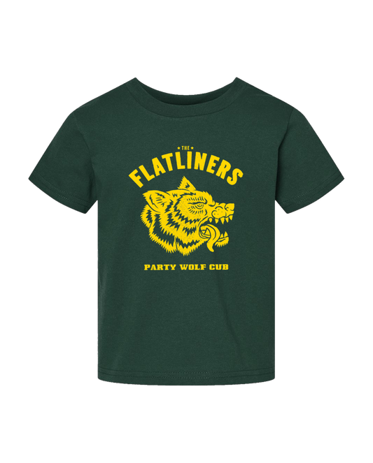 Party Wolf Cub Toddler Tee (Forest Green)