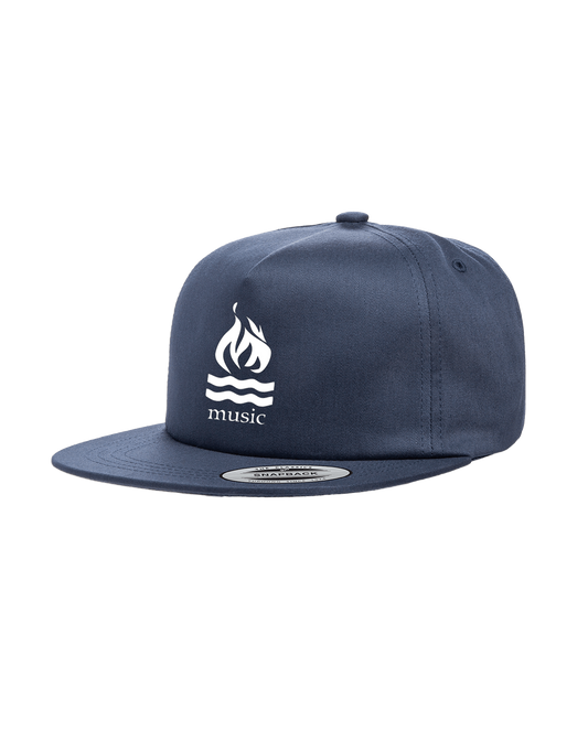 Traditional Snapback Hat (Navy)