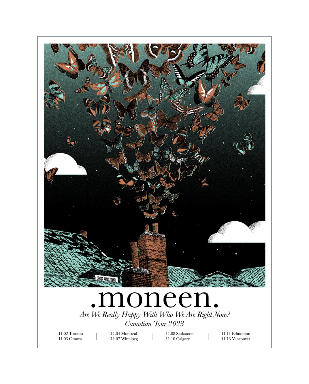 Really Happy Tour Screen Printed Poster