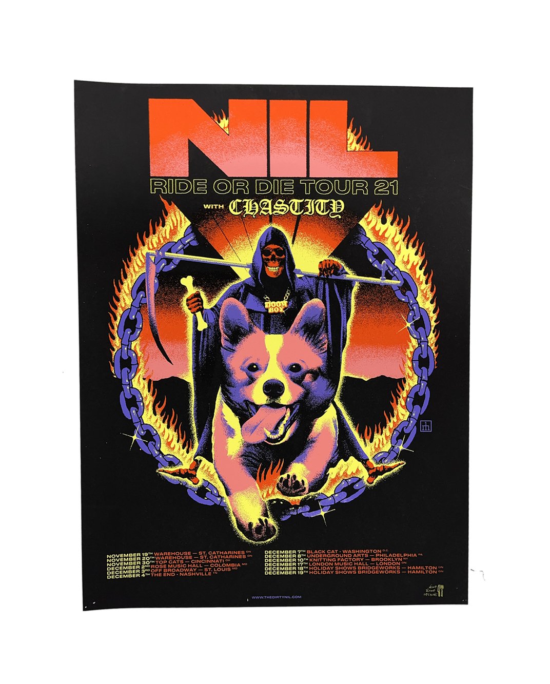 Ride Or Die Tour Screen Printed Poster