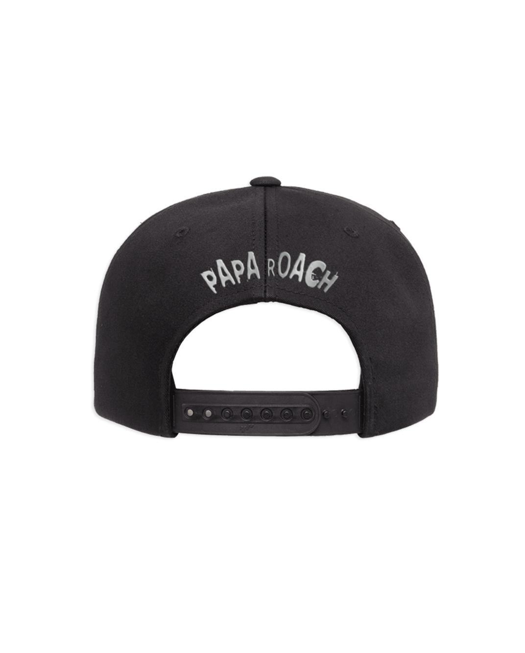 Silver Blackout Snapback Hat