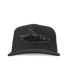Silver Blackout Snapback Hat
