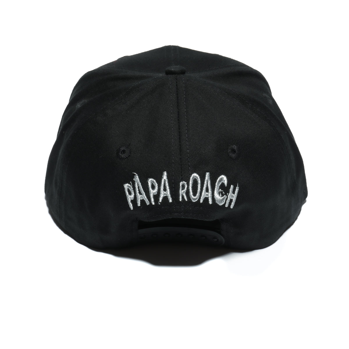 Silver Blackout Snapback Hat