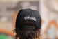 Silver Blackout Snapback Hat