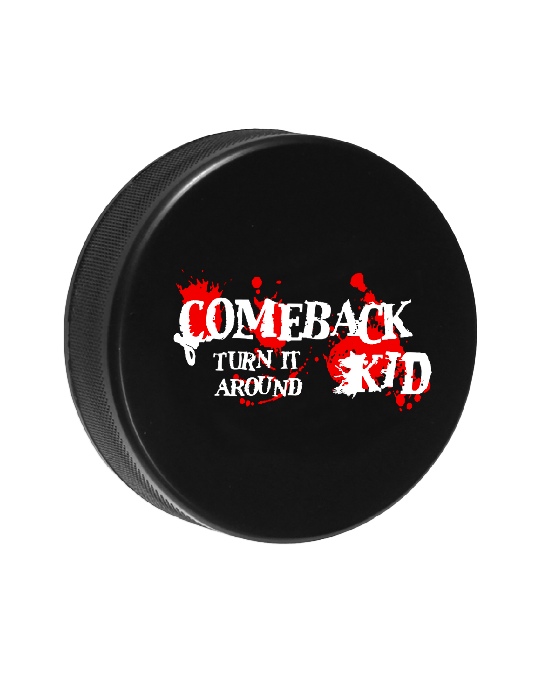 Turn It Around Hockey Puck